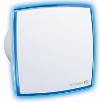 Вентилятор декоративный осевой Vents 100 ЛД Лайт D100 синий картинка